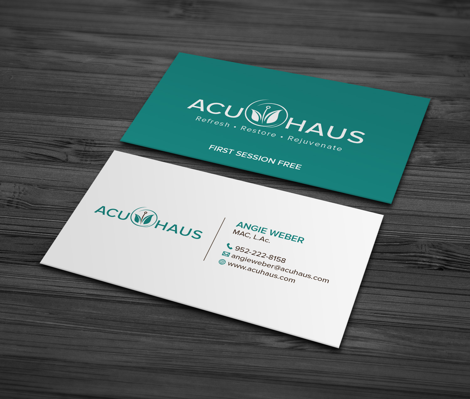 Business Card Design by MDesign for AcuHaus | Design #21805639