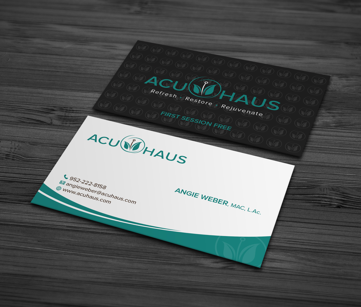 Business Card Design by MDesign for AcuHaus | Design #21805641