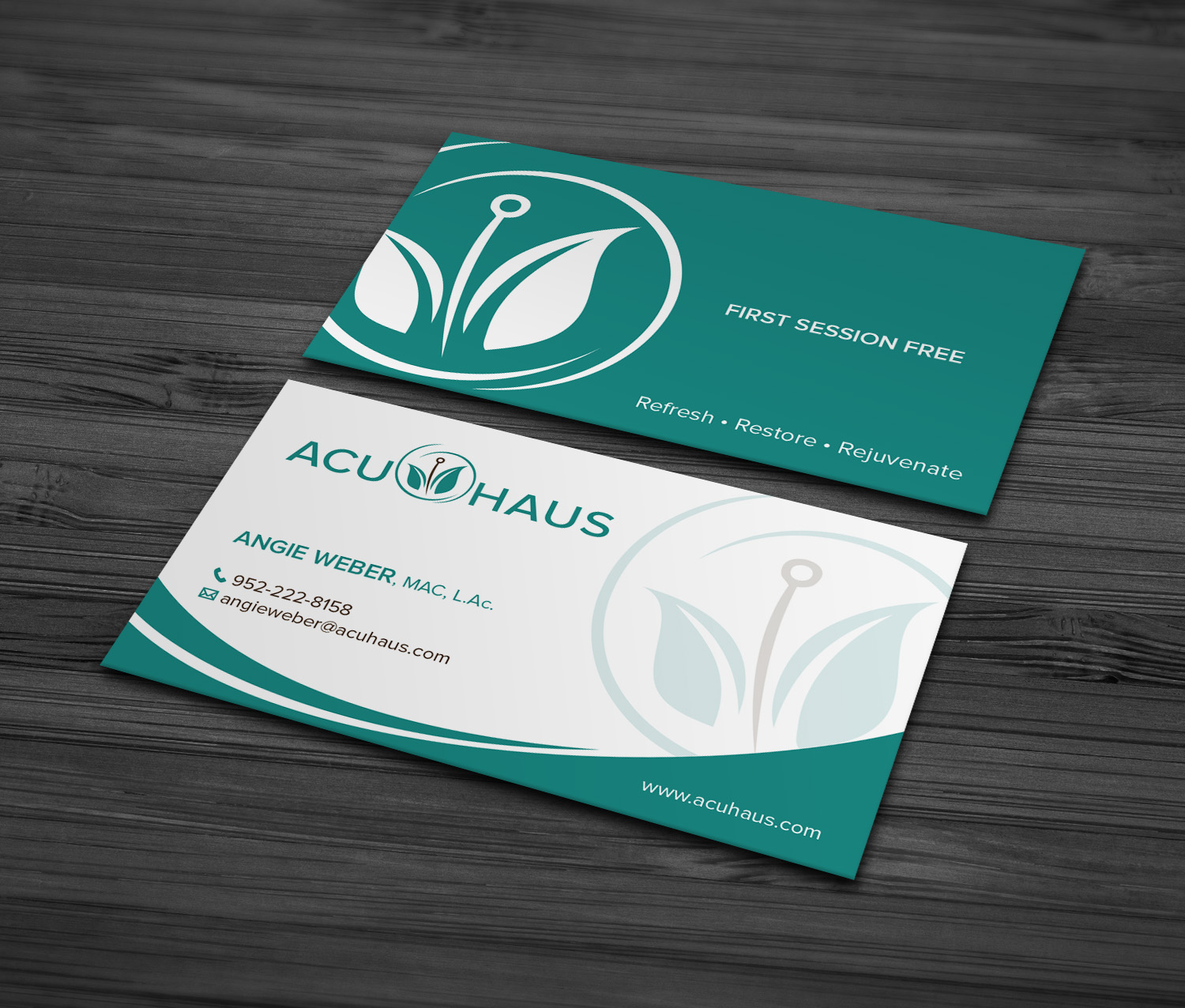 Business Card Design by MDesign for AcuHaus | Design #21805644
