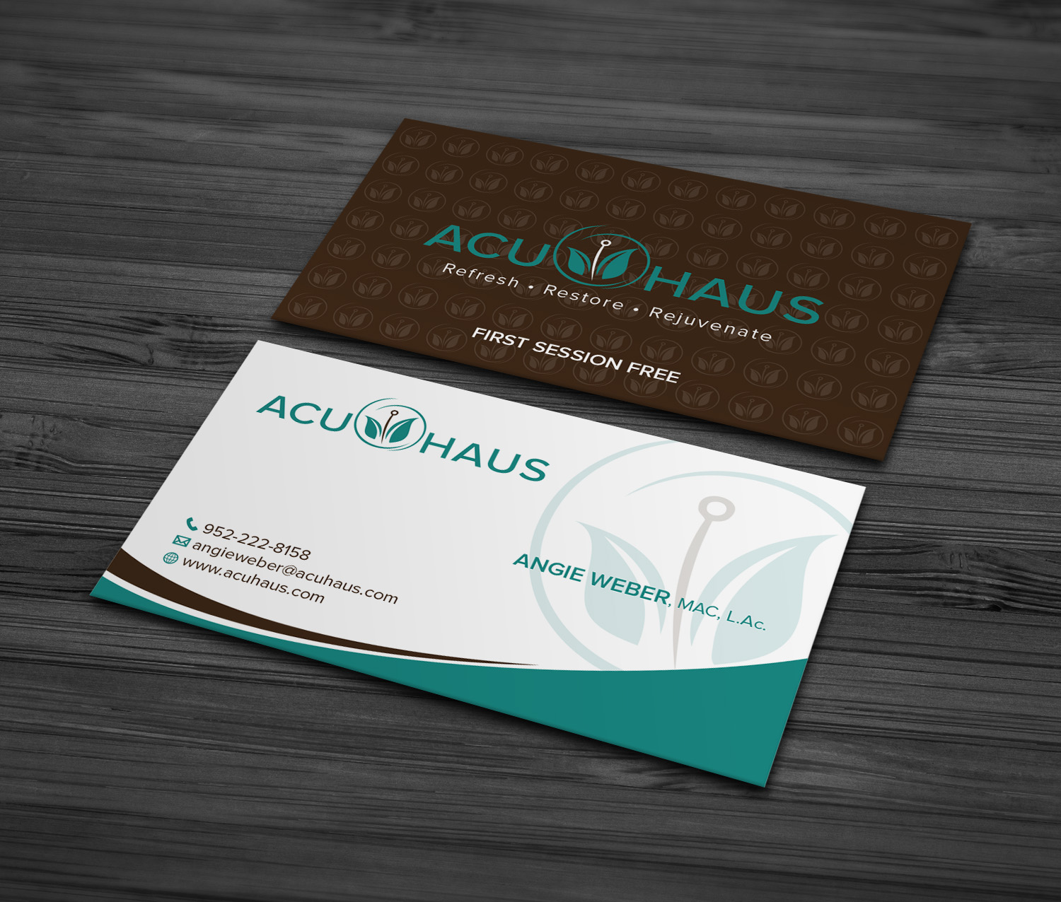 Business Card Design by MDesign for AcuHaus | Design #21811187