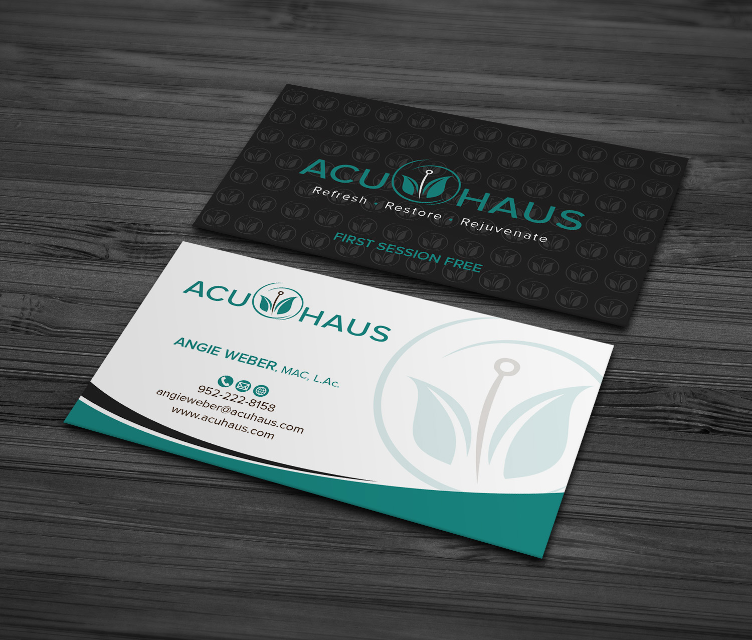 Business Card Design by MDesign for AcuHaus | Design #21811492