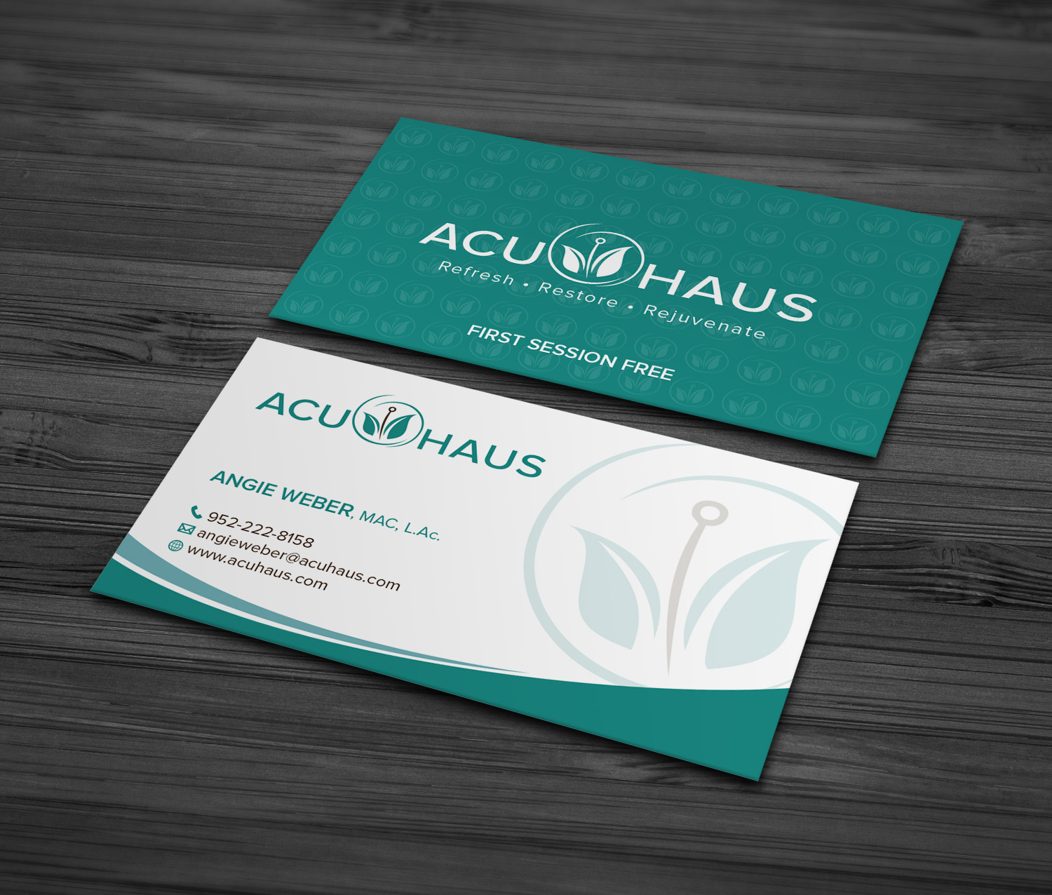 Business Card Design by MDesign for AcuHaus | Design #21811493