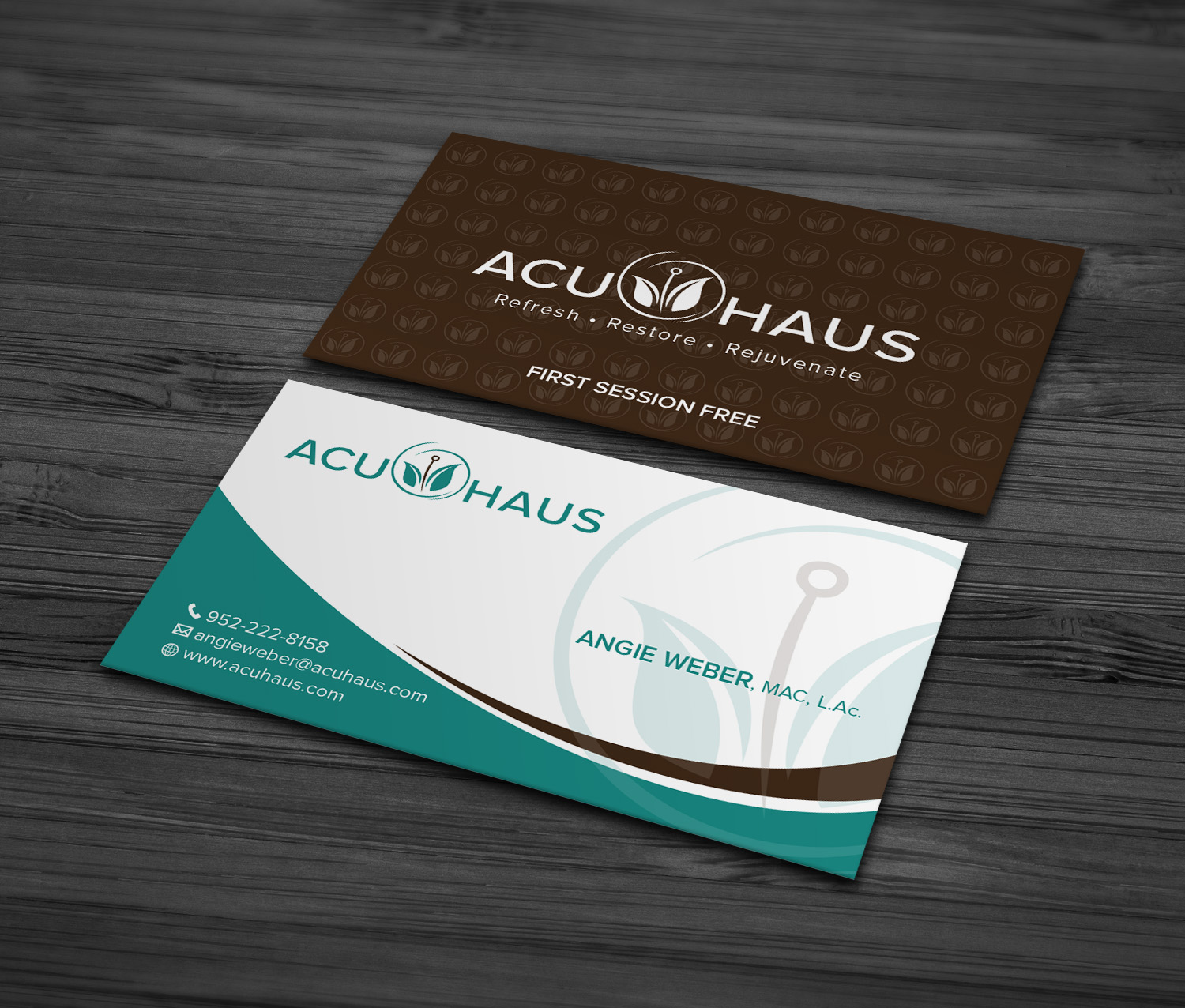 Business Card Design by MDesign for AcuHaus | Design #21834416