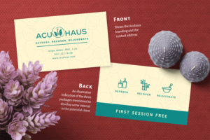 Design de Carte de Visite par Cheeky Pinto pour AcuHaus | Design : #21805325