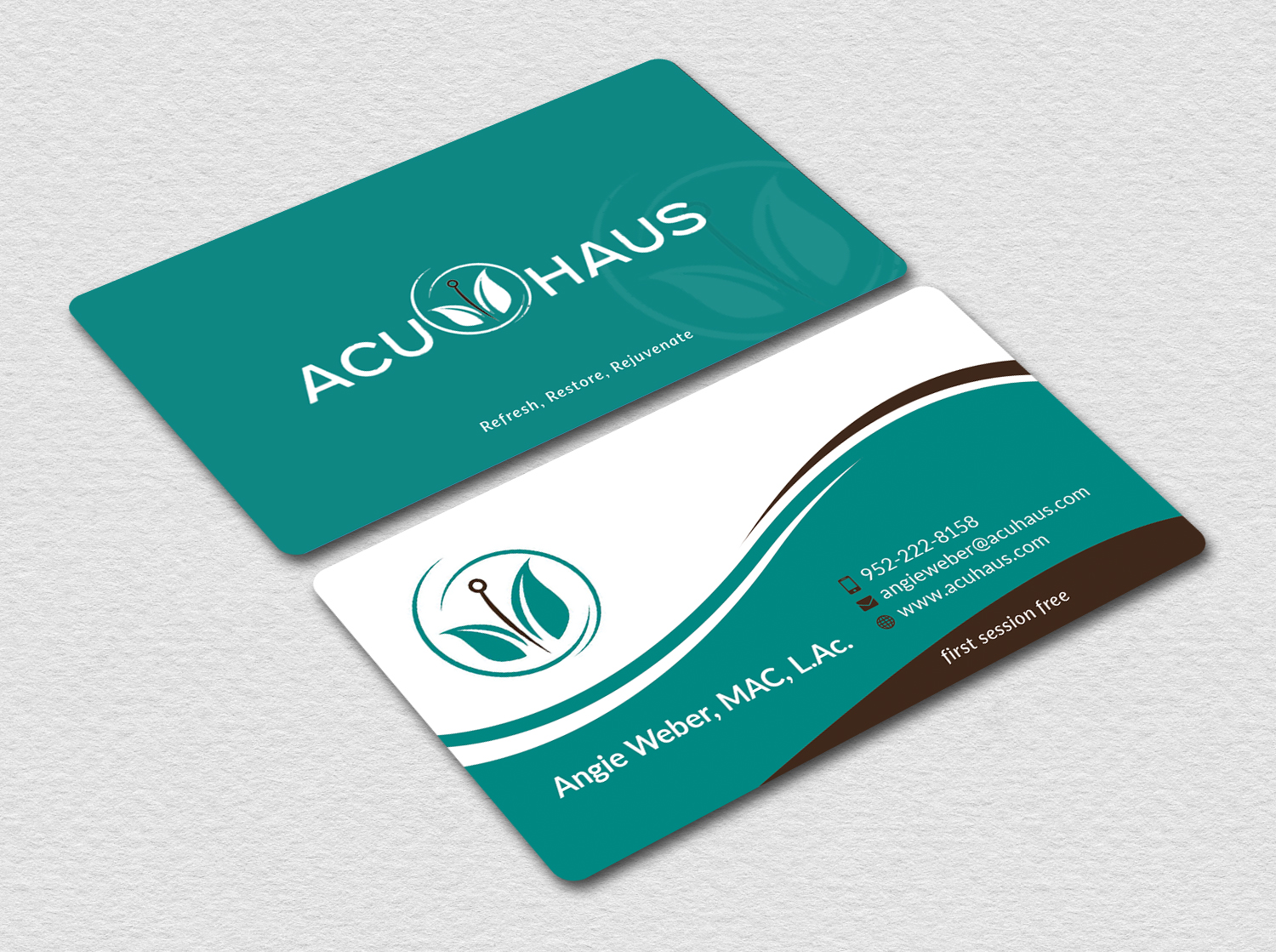 Business Card Design by Bold Pixels for AcuHaus | Design #21808345