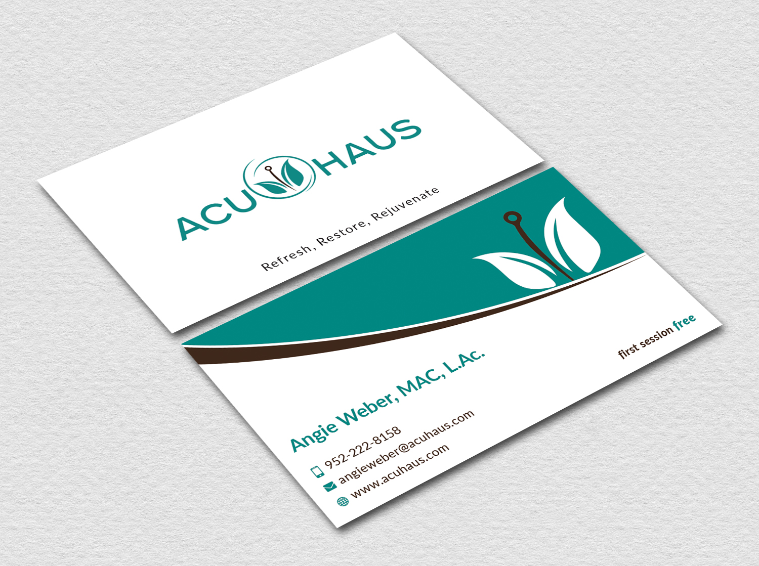 Design de Carte de Visite par Bold Pixels pour AcuHaus | Design #21808589