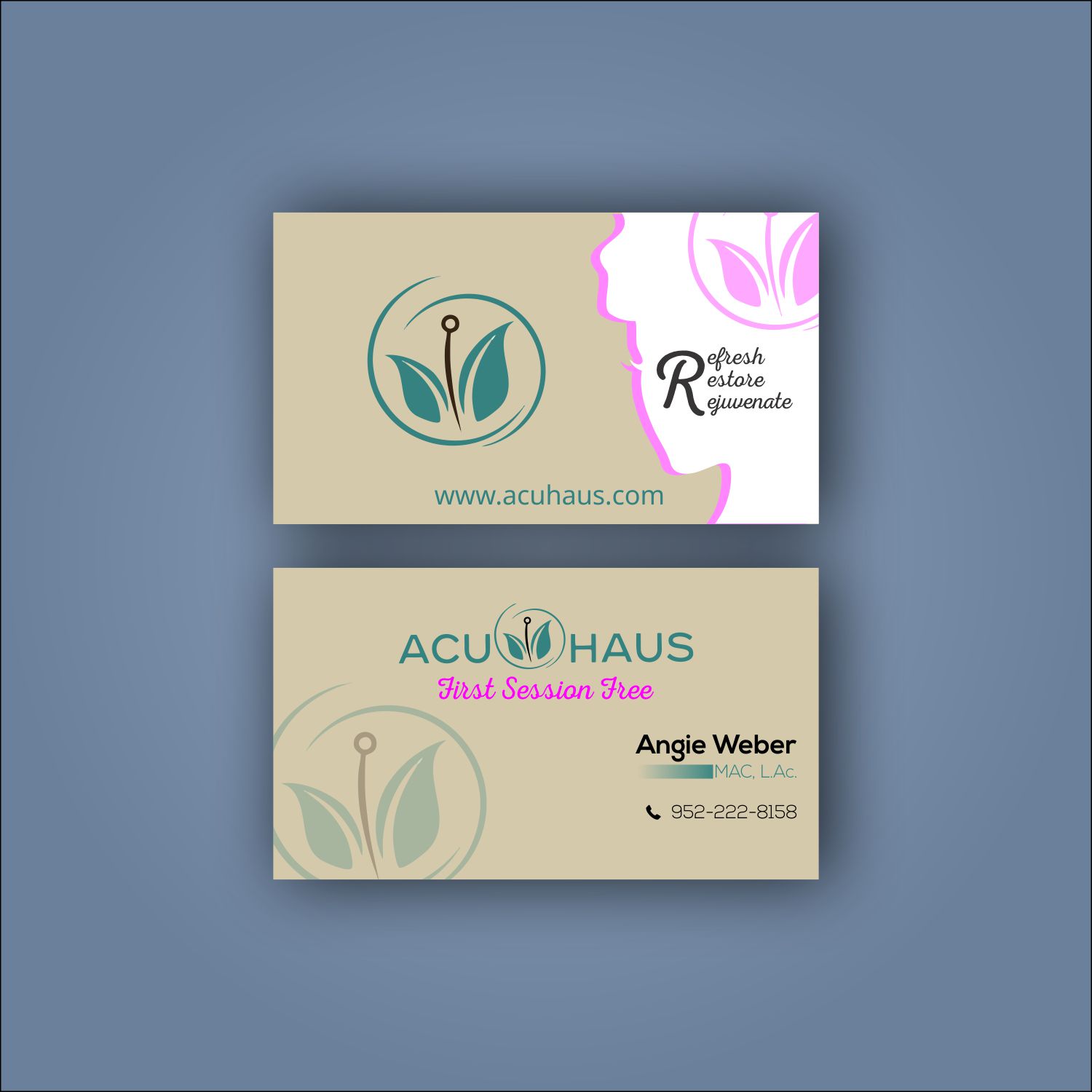Design de Carte de Visite par Mayur Art pour AcuHaus | Design #21824407