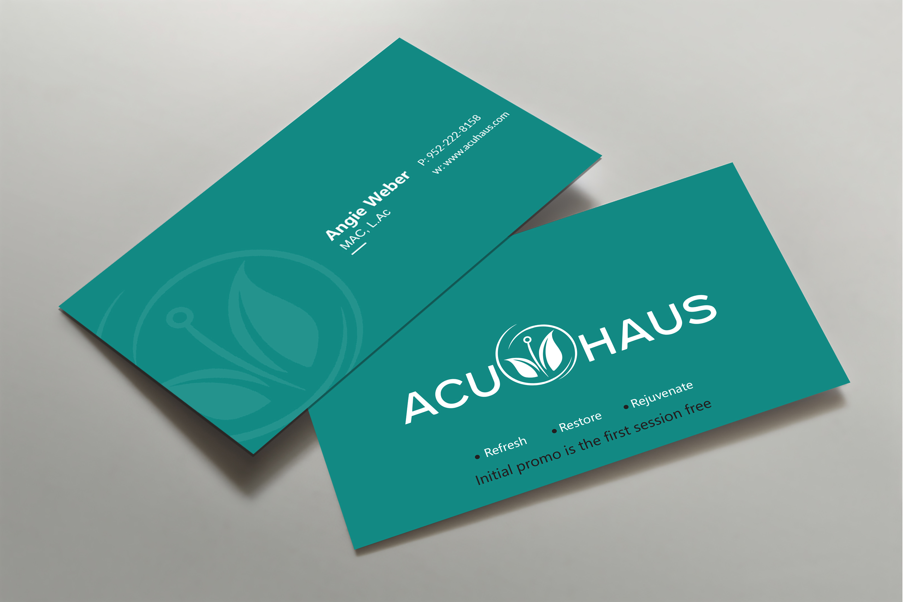 Business Card Design by Uttom 2 for AcuHaus | Design #21805165