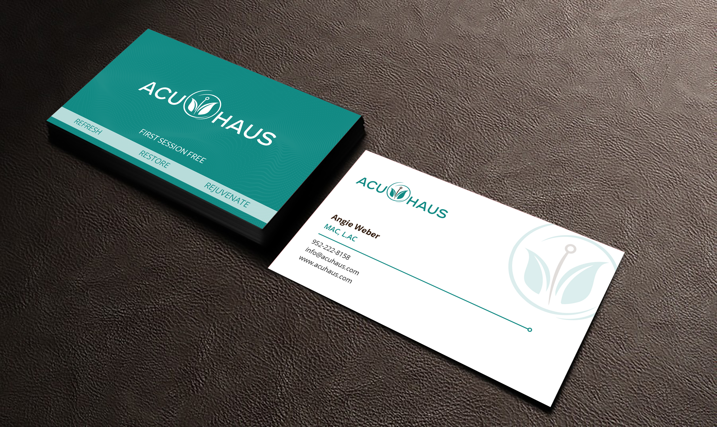 Business Card Design by Uttom 2 for AcuHaus | Design #21826383