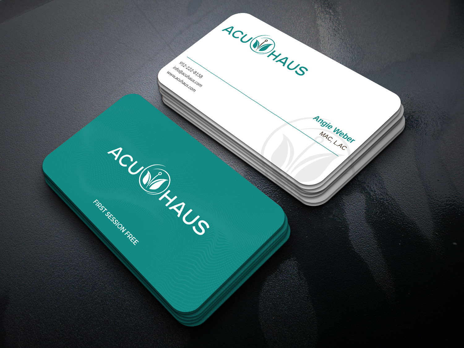 Business Card Design by Uttom 2 for AcuHaus | Design #21826409