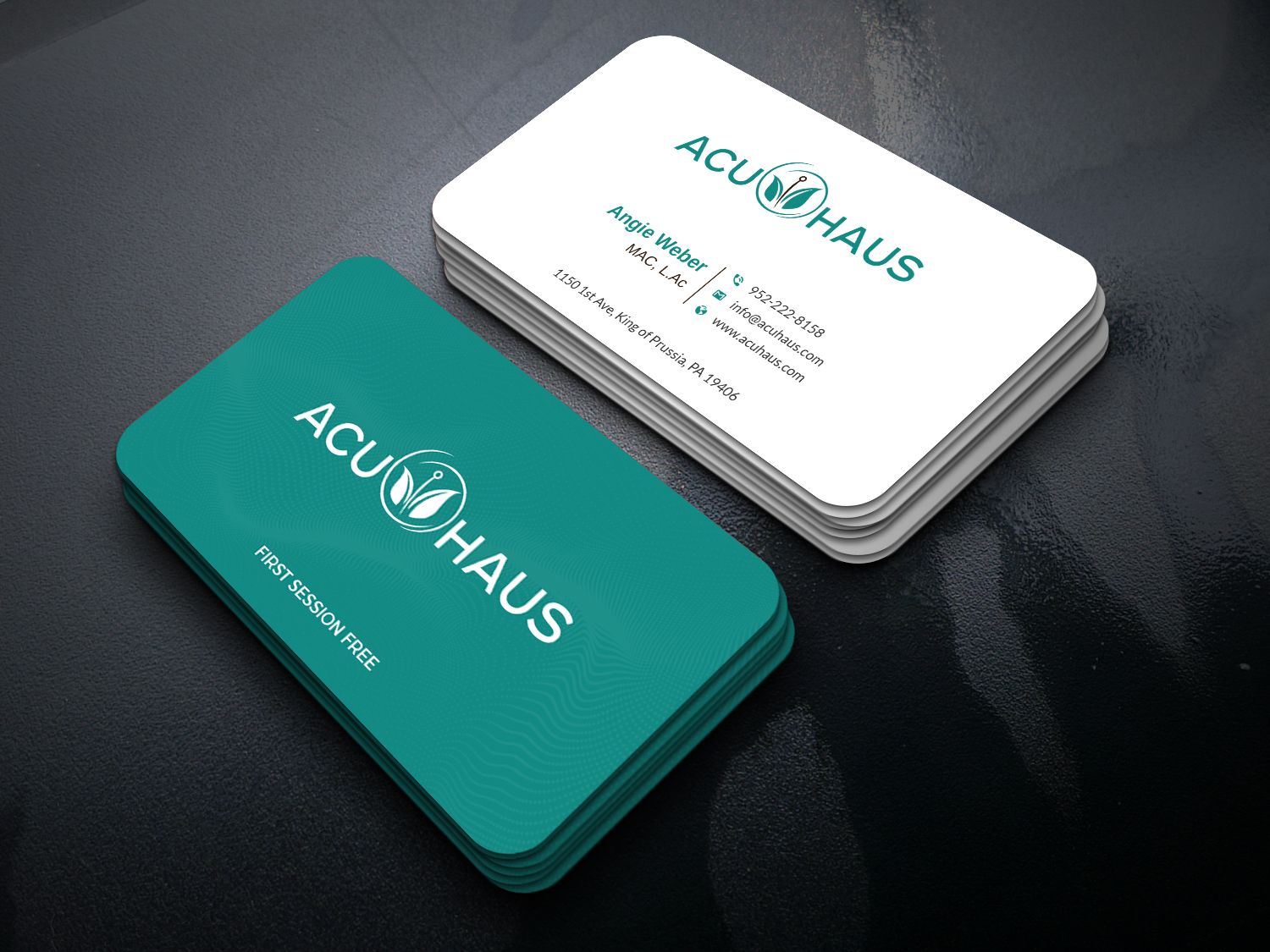 Business Card Design by Uttom 2 for AcuHaus | Design #21826410
