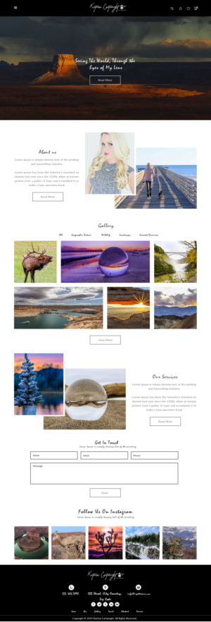 Canadian Geographic Published Photographer Website | Web Design by bdesigner9