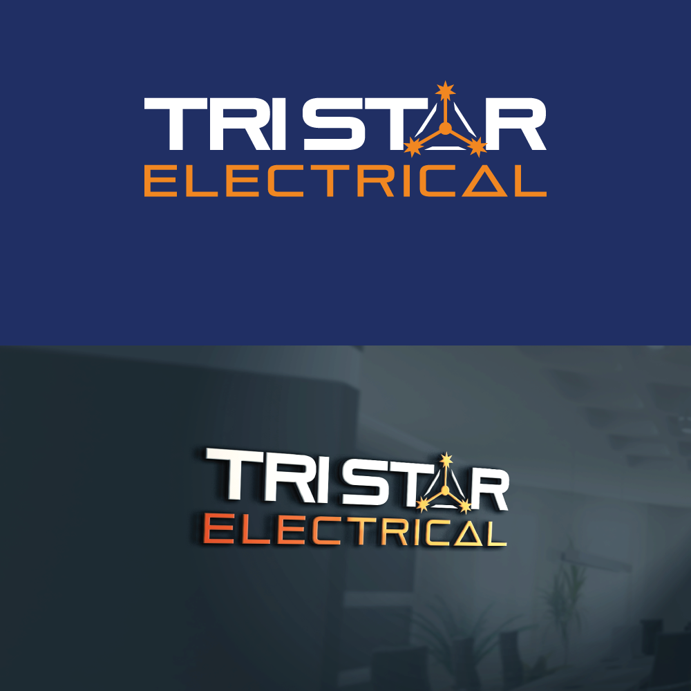 Logo Design by Sergio Coelho for Tri Star Electrical | Design #21814923