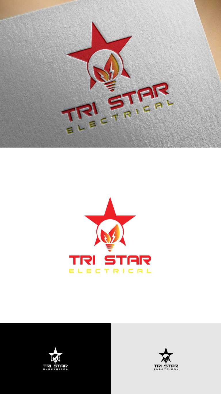 Logo Design by AnteMeridiem for Tri Star Electrical | Design #21809978