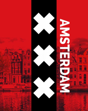 Amsterdam Flag Design for a phone ring holder | Graphic Design by jshan