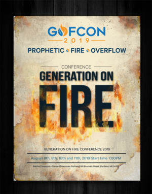 Flyer design for the Generation On Fire Conference 2019 (GOFCON) | Diseño de Flyer por alex989