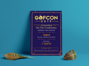 Flyer design for the Generation On Fire Conference 2019 (GOFCON) | Diseño de Flyer por ecorokerz