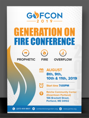 Flyer design for the Generation On Fire Conference 2019 (GOFCON) | Flyer-Design von SAI DESIGNS