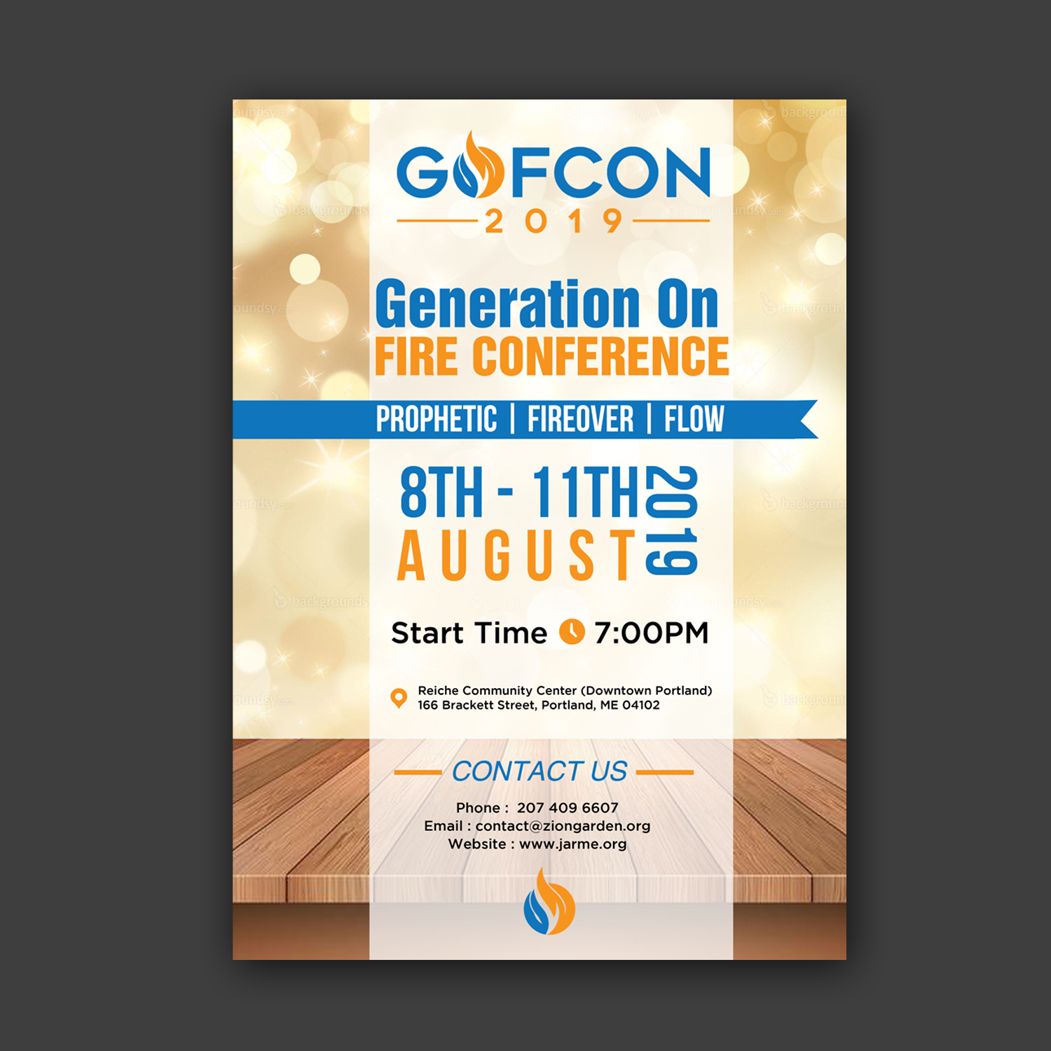 Flyer Design by Schöpfer for Meditation Garden | Design #21817914