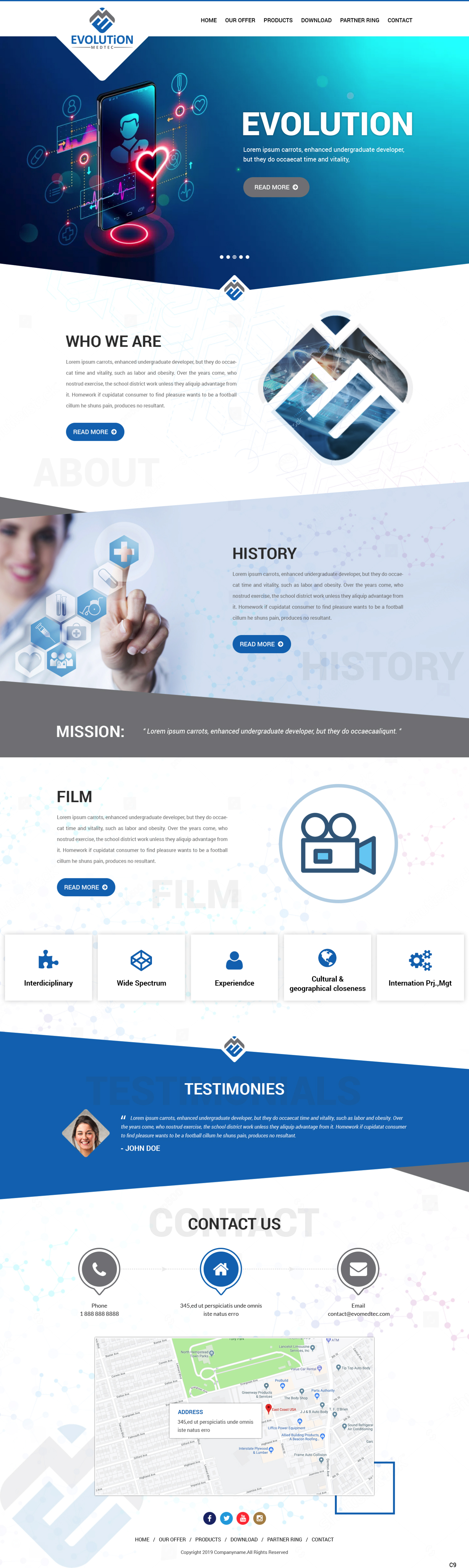 Web Design par pb pour Evolution MedTec | Design #21826260