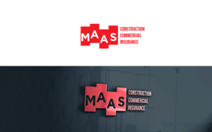 MAAS CONSTRUCTION  COMMERCIAL INSURANCE | Logo Design by MT