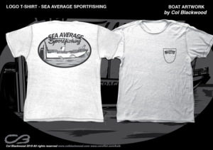 Sea Average Sportfishing T-shirt Logo design | T-Shirt-Design von Col 3