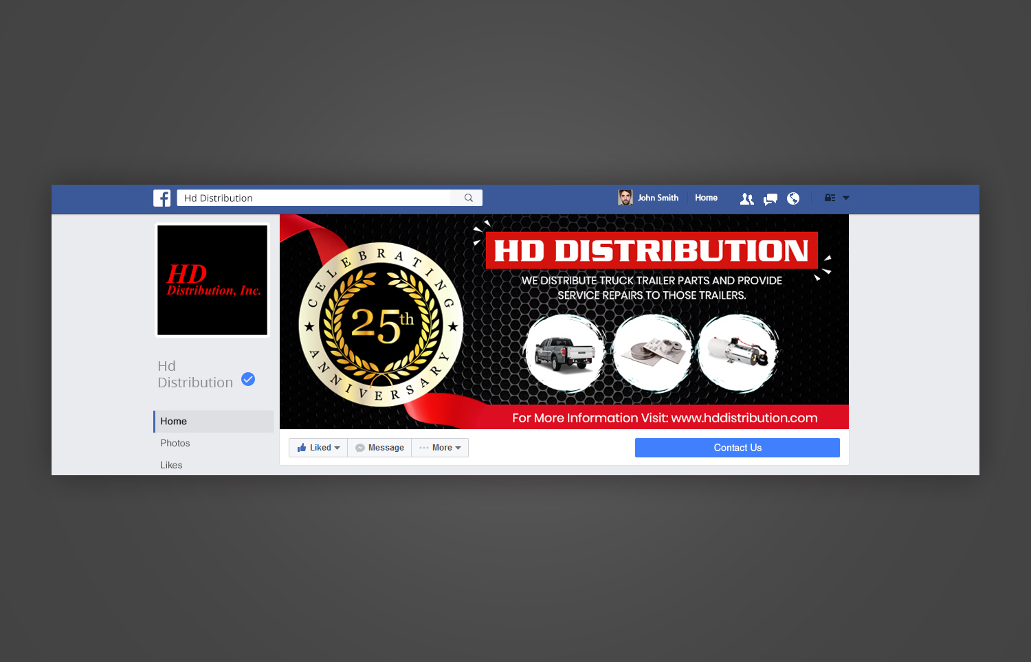 Facebook Design by Pd Work for HD Distribution, Inc | Design #21825090