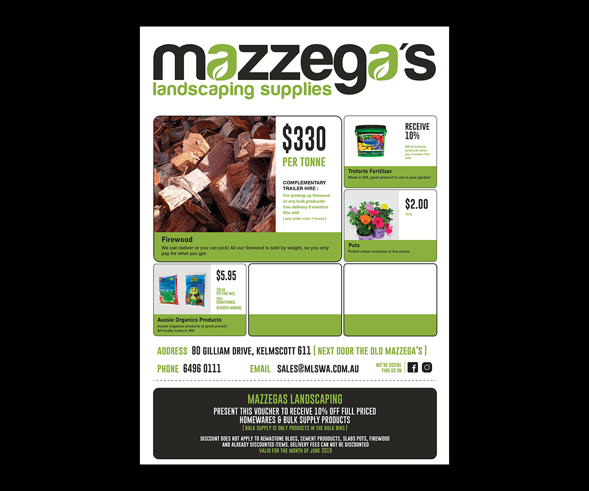 Graphic Design by el_shekoo7 for MAZZEGAS LANDSCAPING SUPPLIES | Design #21842764