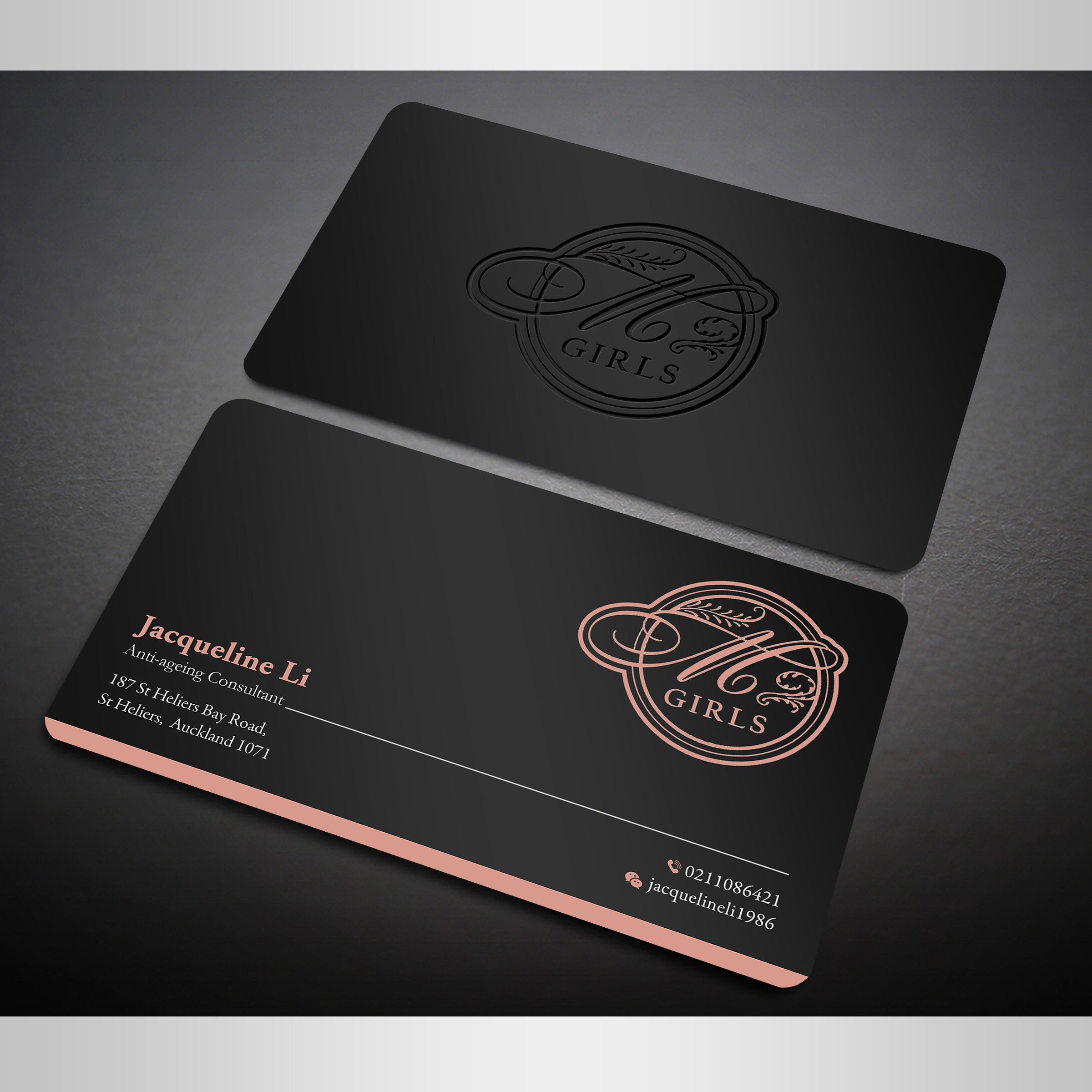 Business Card Design by Designers Hub for M Girls Limited  | Design #21838694