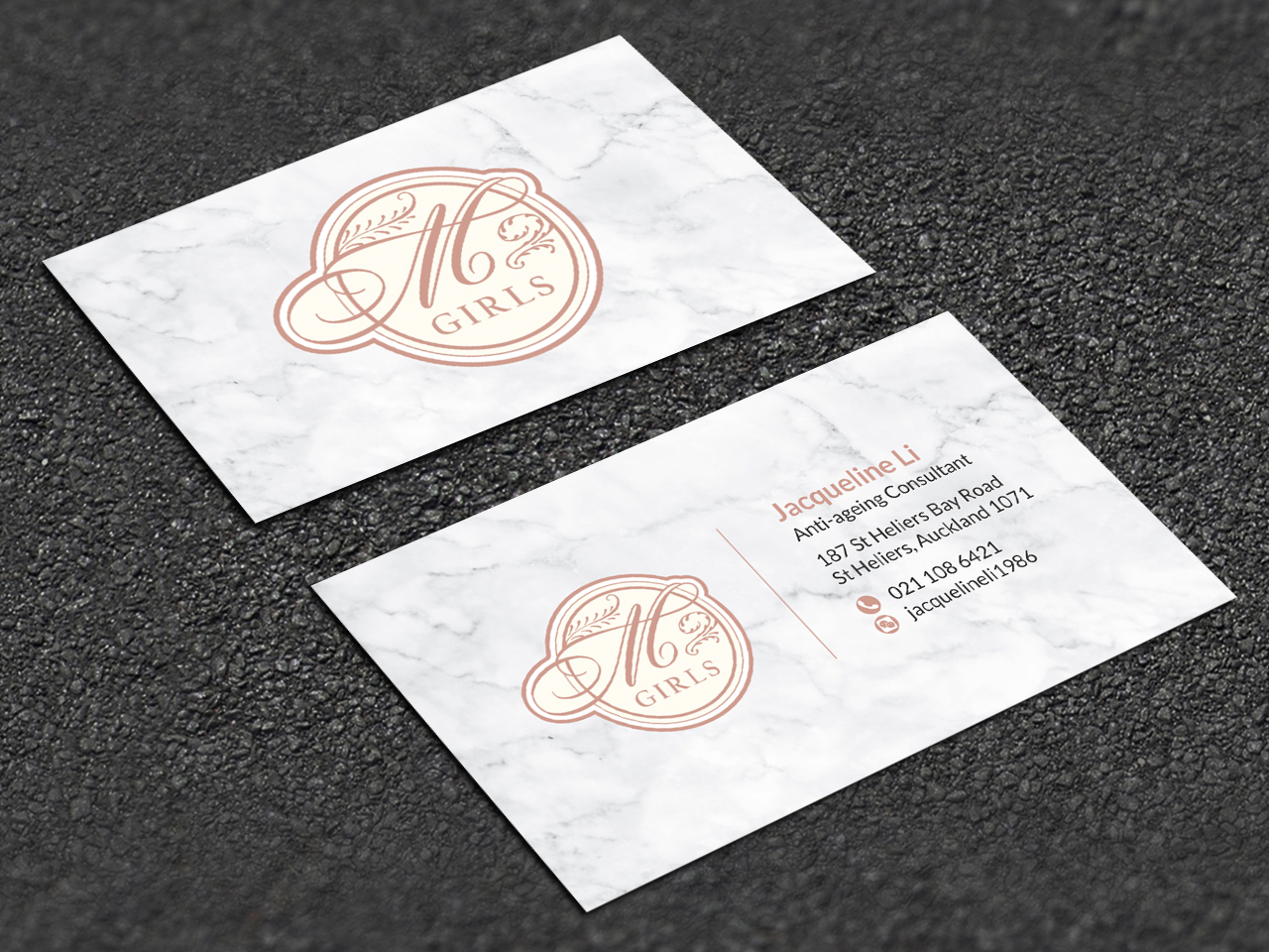 Diseño de Tarjeta de Presentación por SKYdesign para M Girls Limited  | Diseño #21837115