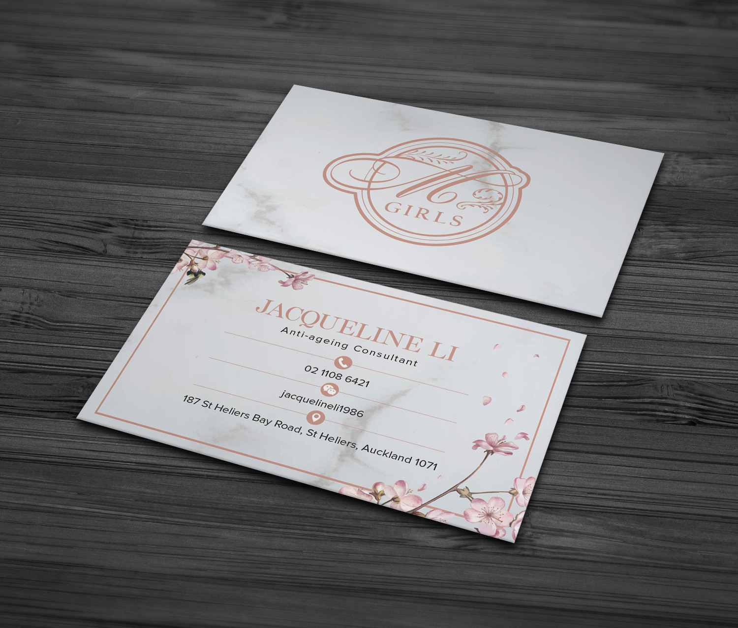 Diseño de Tarjeta de Presentación por MDesign para M Girls Limited  | Diseño #21835902