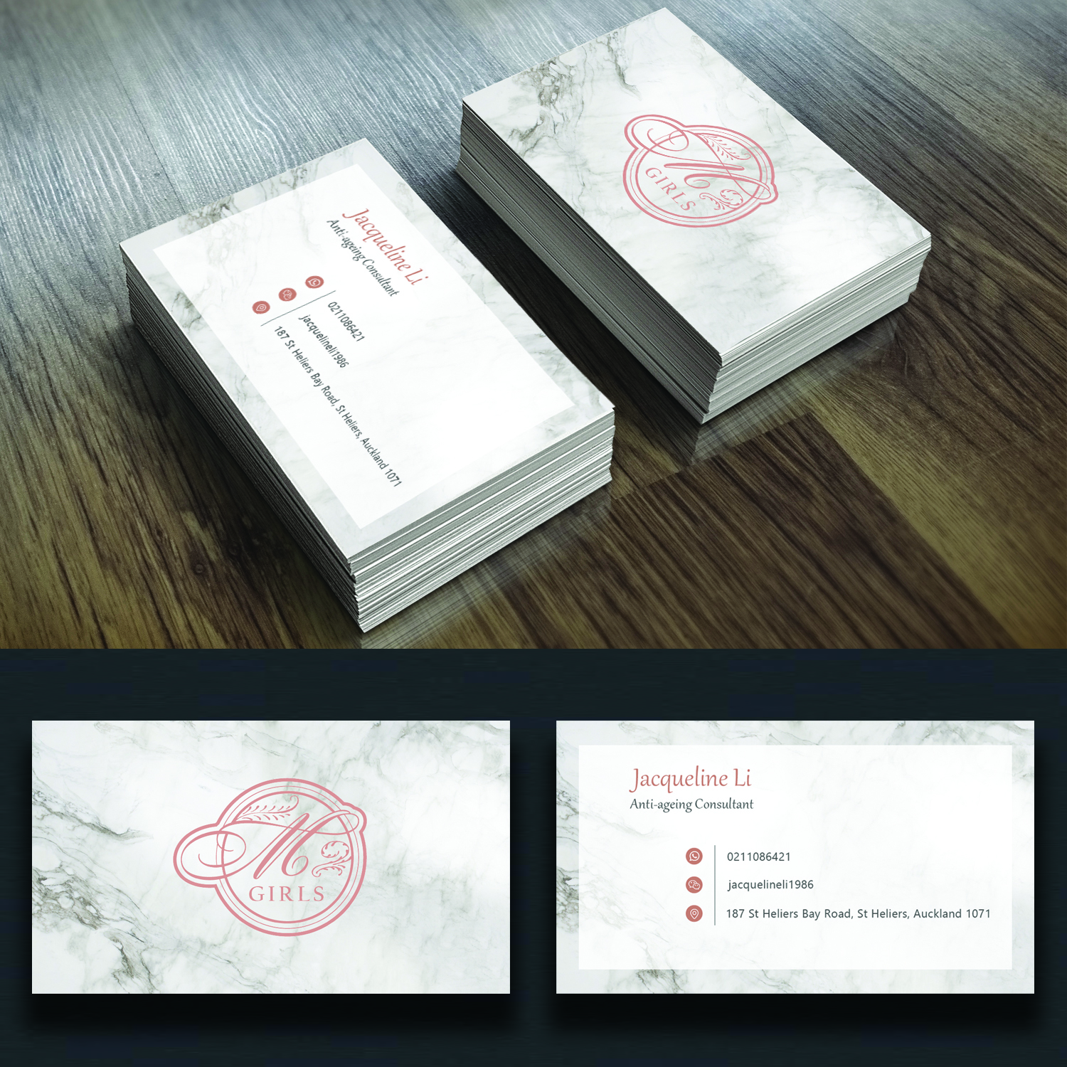 Business Card Design by partha 4 for M Girls Limited  | Design #21843822