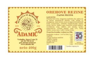 New label design for bakery products