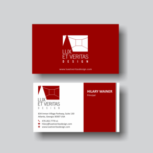 Business Card Re-Design for a Lighting Designer | Business Card Design by SKYdesign