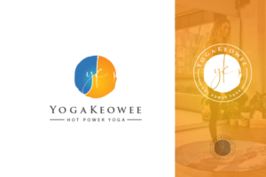 YogaKeowee, yK, yogaKeowee or a variation.  Also the tag line of HOT POWER YOGA | Logo Design by CreativeBaba