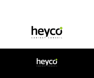 Heyco   ---- cabinet conseil should also appear as secondary text on one execution | Logo Design by Mario