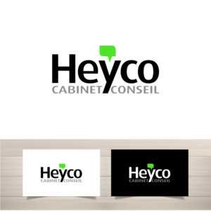 Heyco   ---- cabinet conseil should also appear as secondary text on one execution | Logo Design by south door