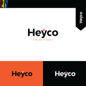 Heyco   ---- cabinet conseil should also appear as secondary text on one execution | Logo Design by Iris 3