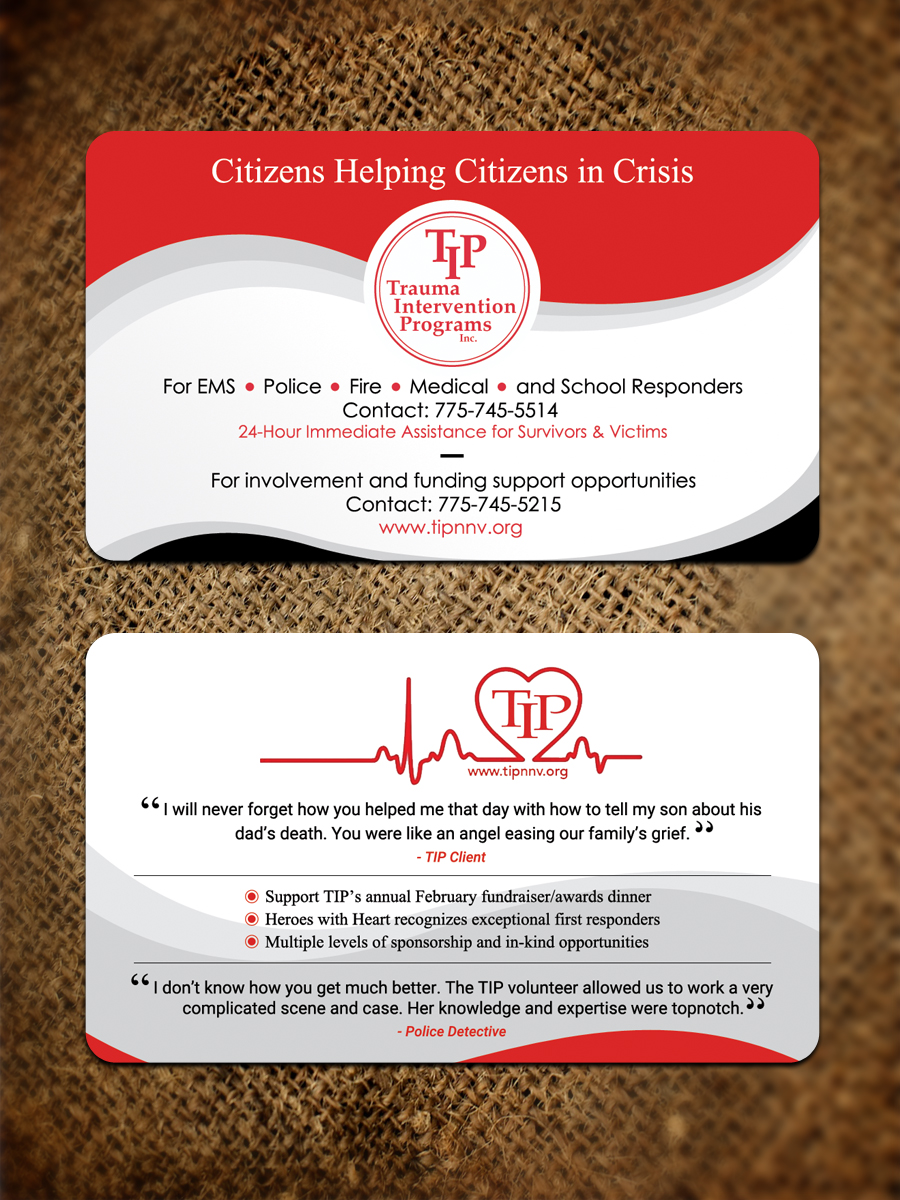 Business Card Design by Sandaruwan for TIP of Northern Nevada, Inc. | Design #21860086