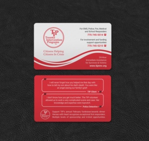 Business Card Design by INDIAN_Ashok for TIP of Northern Nevada, Inc. | Design: #21830188