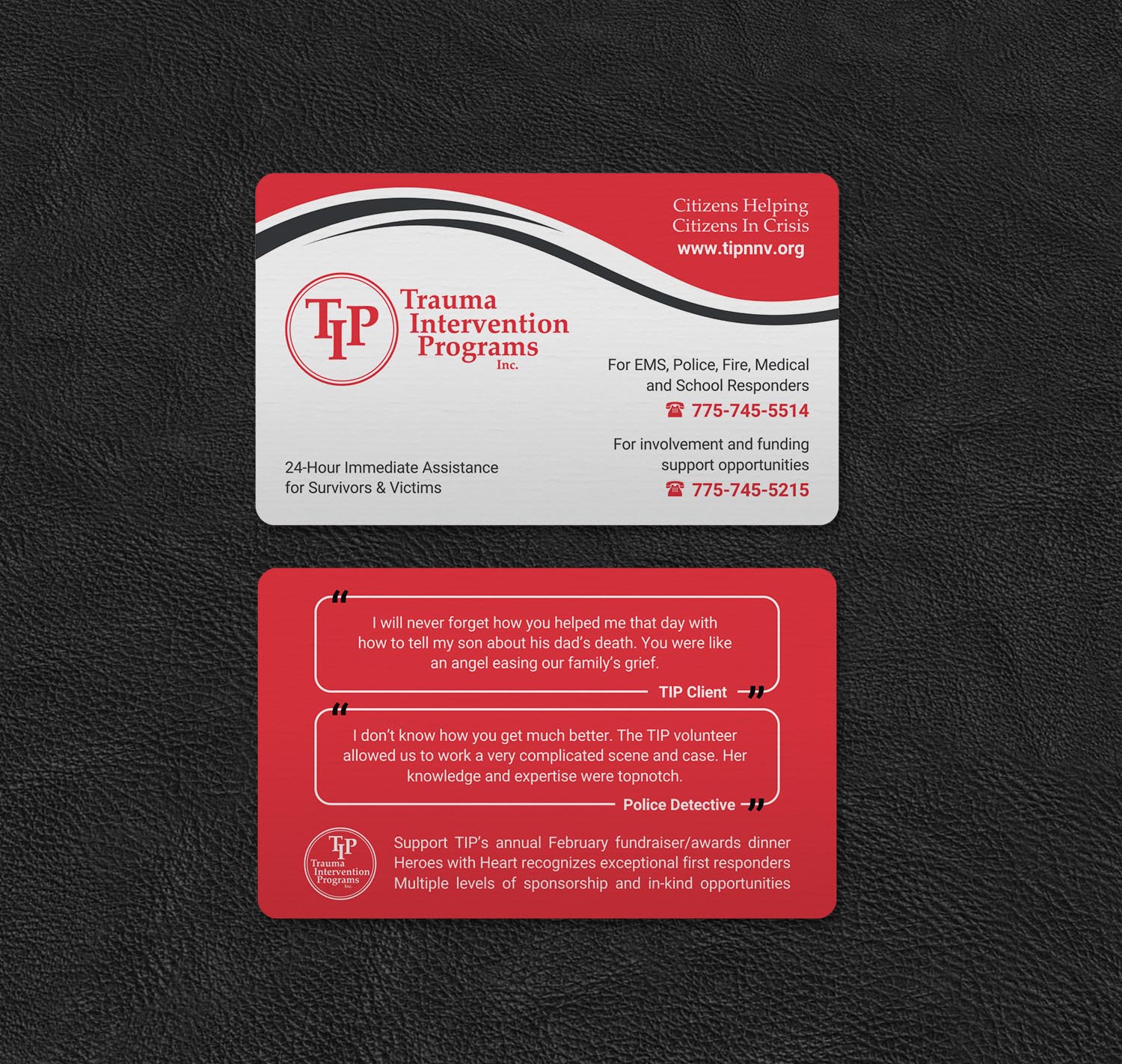 Business Card Design by INDIAN_Ashok for TIP of Northern Nevada, Inc. | Design #21830190