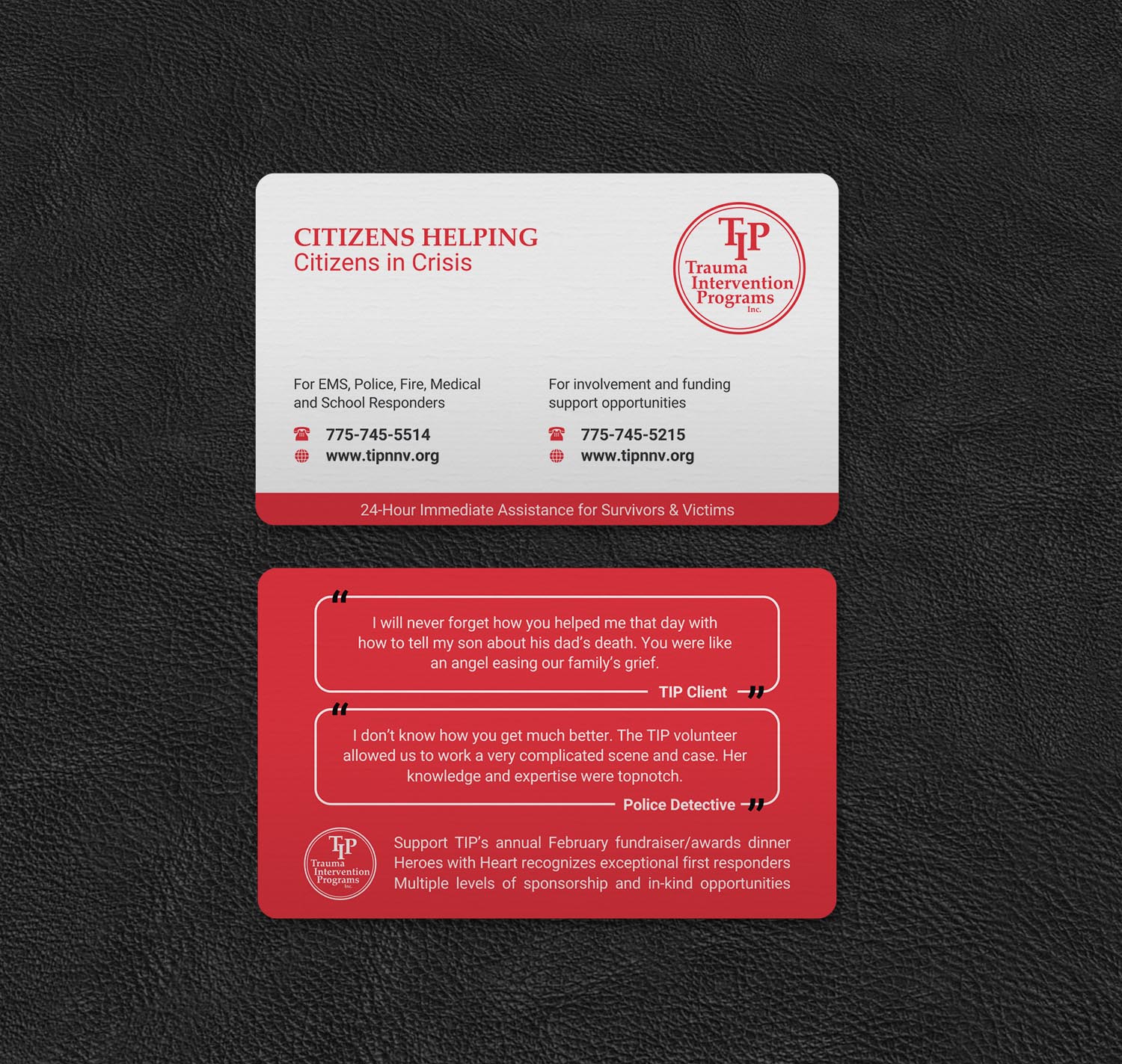 Business Card Design by INDIAN_Ashok for TIP of Northern Nevada, Inc. | Design #21830197