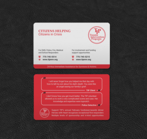 Business Card Design by INDIAN_Ashok for TIP of Northern Nevada, Inc. | Design: #21830197