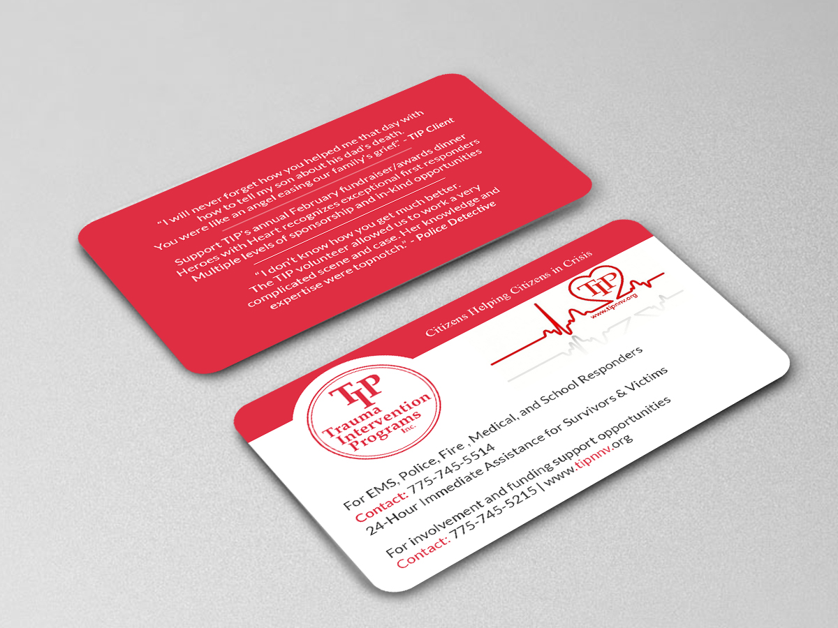 Business Card Design by Creations Box 2015 for TIP of Northern Nevada, Inc. | Design #21834678