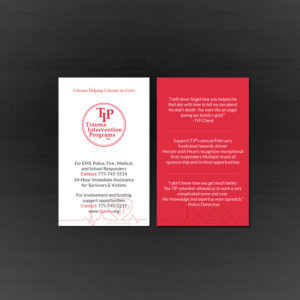 Design de Carte de Visite par Creations Box 2015 pour TIP of Northern Nevada, Inc. | Design : #21840241