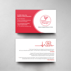 Design de Carte de Visite par chandrayaan.creative pour TIP of Northern Nevada, Inc. | Design : #21830923
