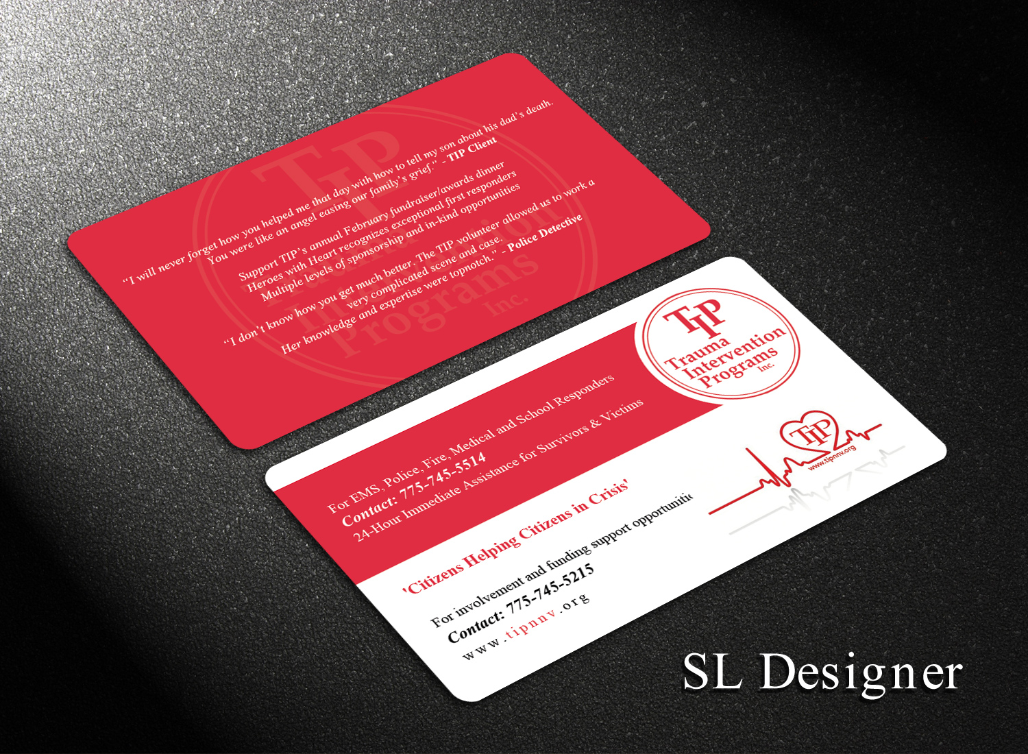 Business Card Design by SL Designer for TIP of Northern Nevada, Inc. | Design #21833768