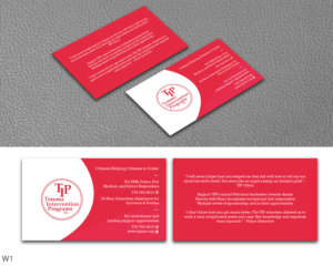 Business cards for board members to distribute to community members