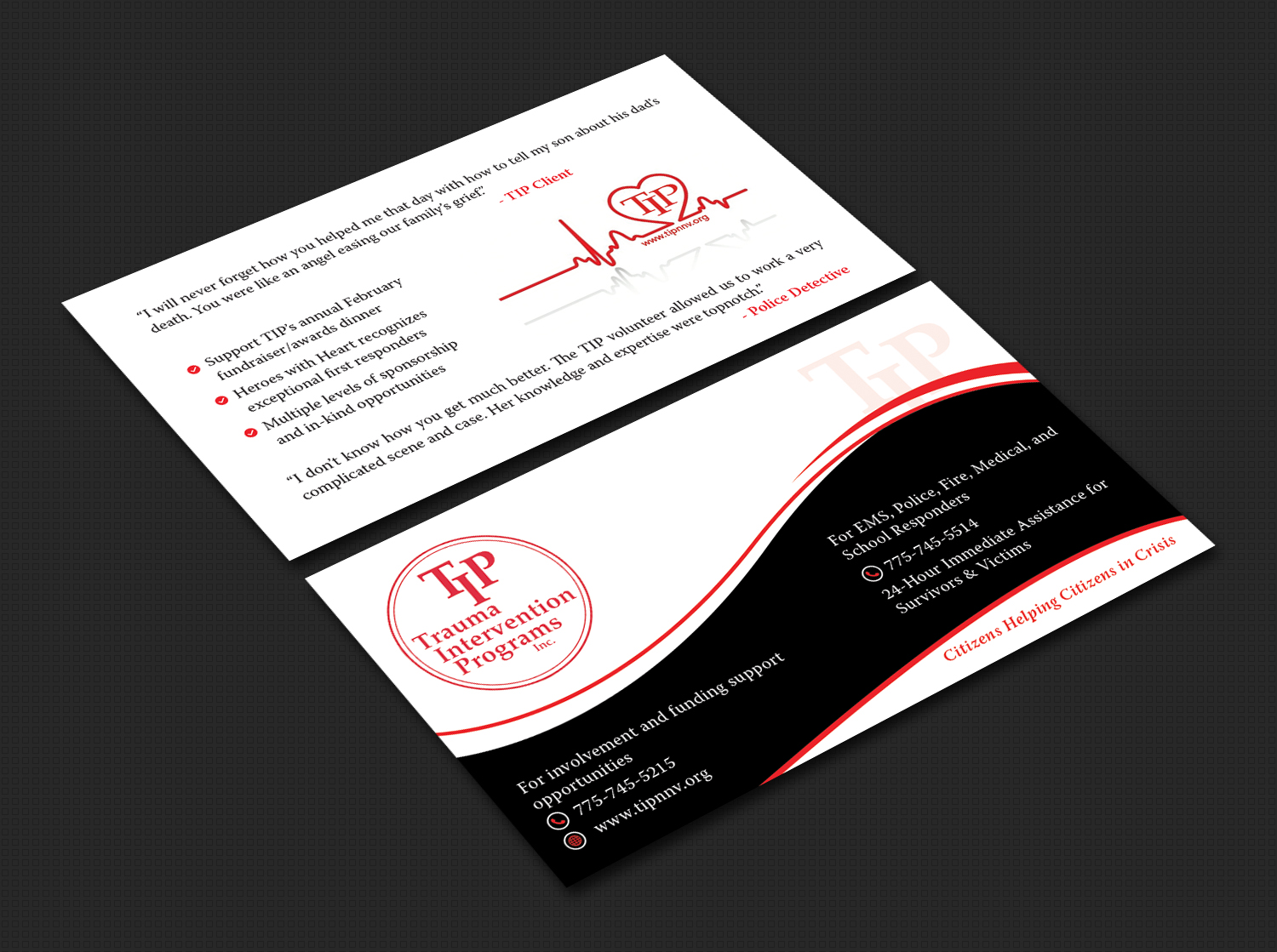 Business Card Design by Bold Pixels for TIP of Northern Nevada, Inc. | Design #21838264