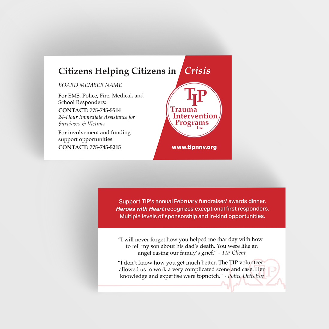 Business Card Design by Jessica-444 for TIP of Northern Nevada, Inc. | Design #21857754